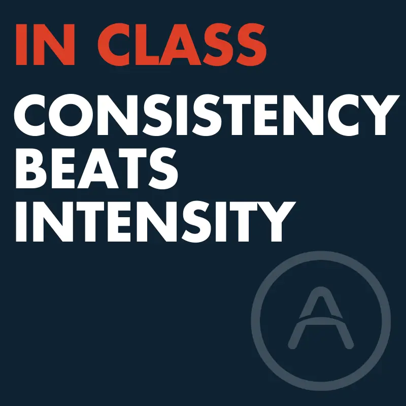 CLASS:  Consistency beats Intensity