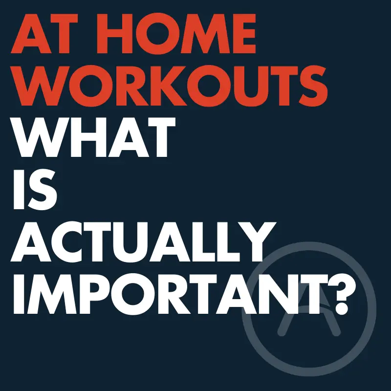 At home workouts: What is actually important?