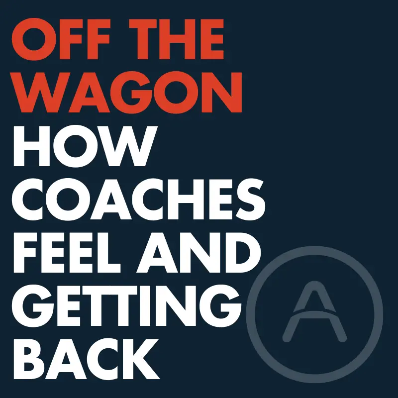 Falling off the wagon